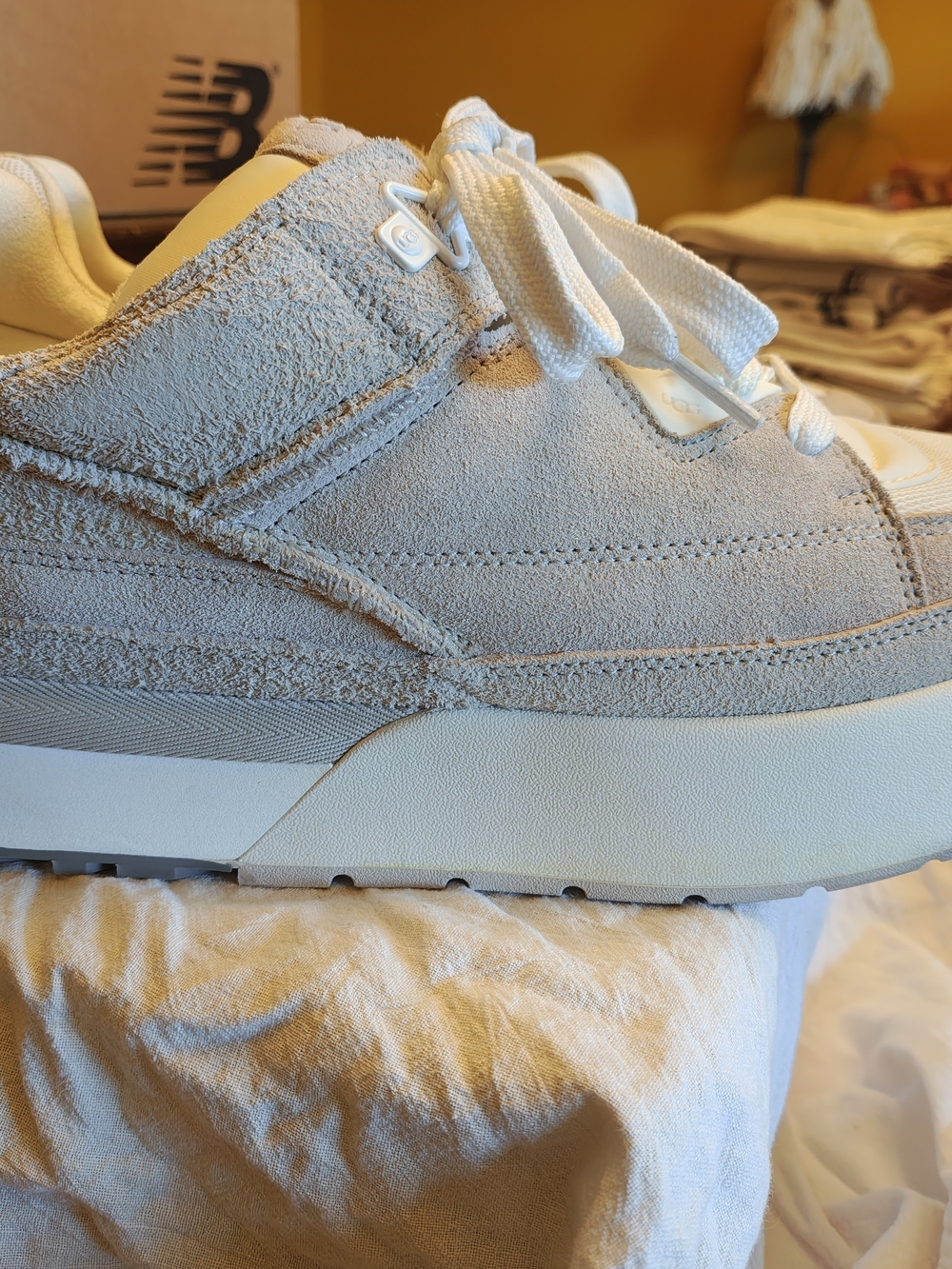 UGG GOLDENCUSH PLATFORM SUEDE SNEAKERS - Picture 4 of 6